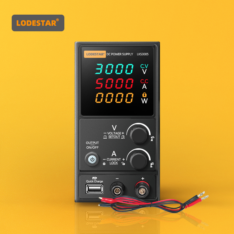 High Precision Dc Power Supply 30V 10A - LODESTAR แหล่งจ่ายไฟกระแสตรงแบบปรับค่าได้ 30V 5A/10A ความแม่นยำสูง ตัวควบคุมแรงดันไฟฟ้าแบบสวิตชิ่งสำหรับโต๊ะทดลอง