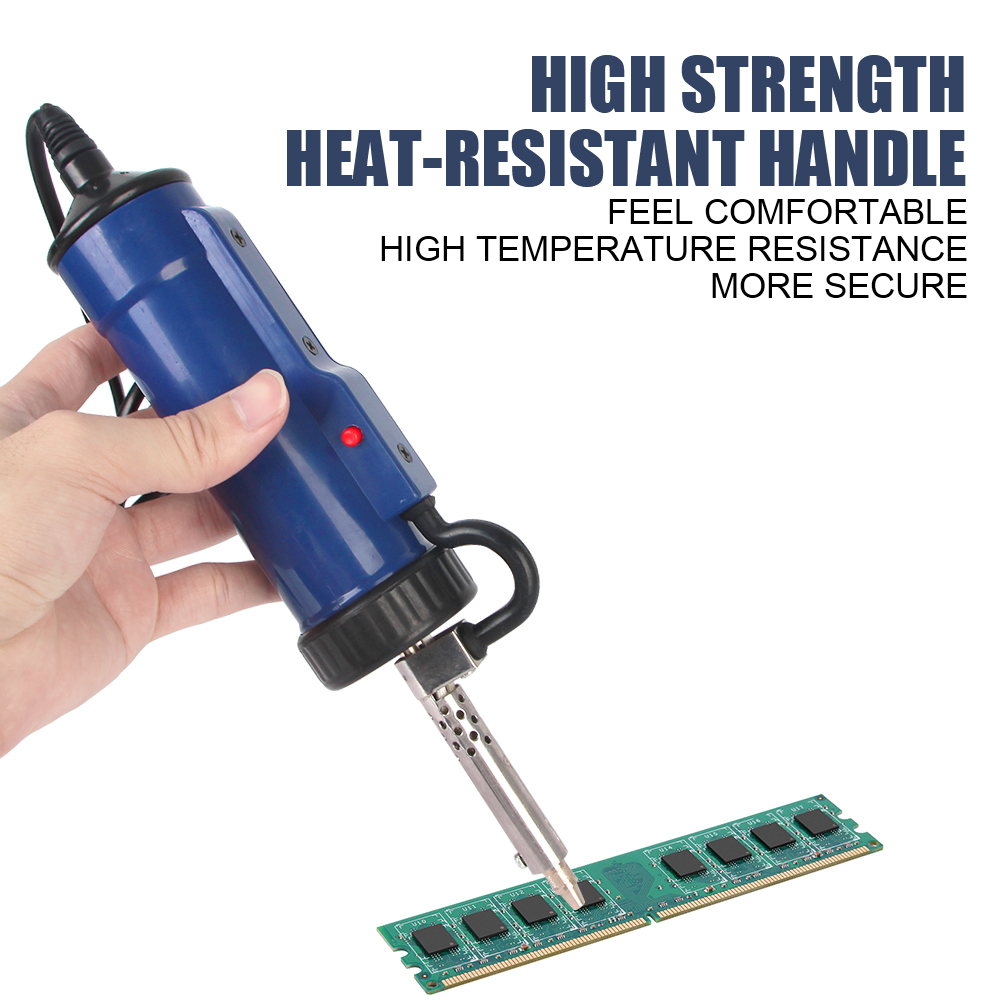 Desoldering Pump Electric Vacuum Station - เครื่องดูดตะกั่วแบบอัตโนมัติพร้อมหัวดูด 3 หัว เครื่องดูดตะกั่วไฟฟ้าแบบพกพา รุ่นใหม่