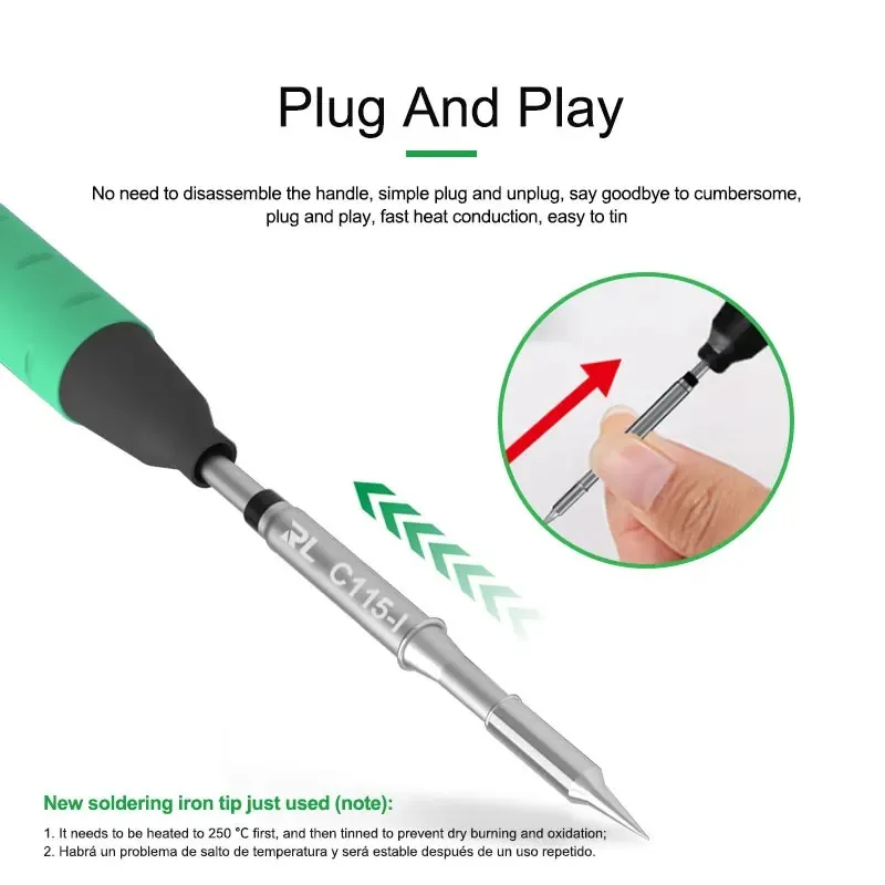 RELIFE C115-K/I/IS หัวแร้งบัดก - C115 Nano Soldering Iron Station บทวิจารณ์และราคา